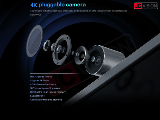 JCHUB Pro インタラクティブ スマートボード 4K プラグイン可能なカメラ タッチスクリーン マルチタッチ