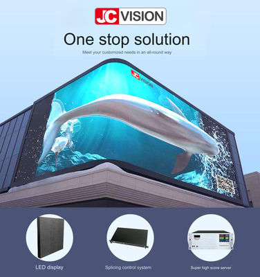 JCVISION カスタマイズされた裸眼 3D 屋外 LED ビデオ ウォール ショッピングモールの広告