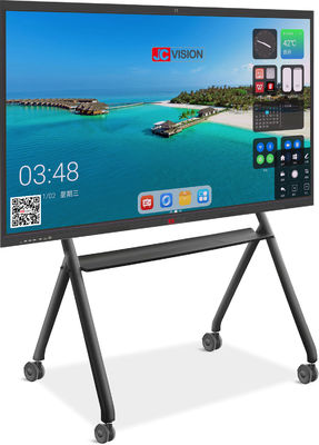 JCVISION 75インチ アンドロイド 13.0 インタラクティブなフラットパネル 15W*2 ステレオ LEDバックライト