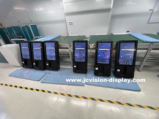JCVISIONセルフサービスオーダーキオスク 24インチ 耐久性のある金属殻と最大消費電力 108W