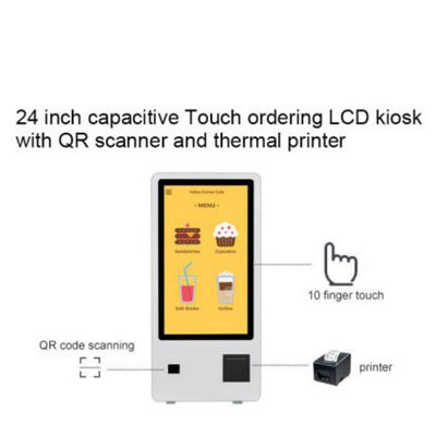 JCVISION 24インチセルフサービス決済キオスク タッチスクリーン 視角 178°/178° 0C~50C環境に適しています