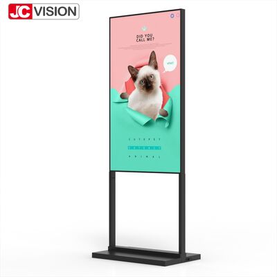 65" 4K UHD 高明るさ 壁ライト ボックス 2000 ニット,E-LED,Android 11 屋外小売業と公共スペース