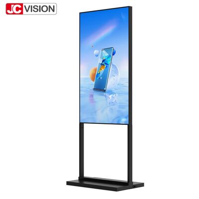 65" 4K UHD 高明るさ 壁ライト ボックス 2000 ニット,E-LED,Android 11 屋外小売業と公共スペース
