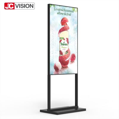 65" 4K UHD 高明るさ 壁ライト ボックス 2000 ニット,E-LED,Android 11 屋外小売業と公共スペース