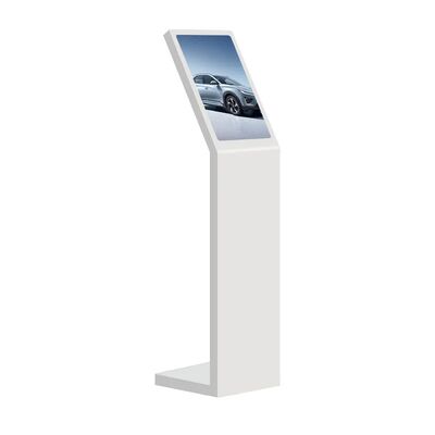 18.5 21.5 インチ セルフサービス デジタルインタラクティブ情報キオスク L型 縦型スクリーン タッチスクリーン キオスク ホワイト